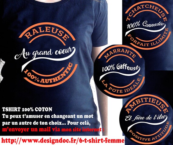 Téléchargement gratuit Images T Shirt Femme Noir Humour Manches Courtes Etsy actualisé par