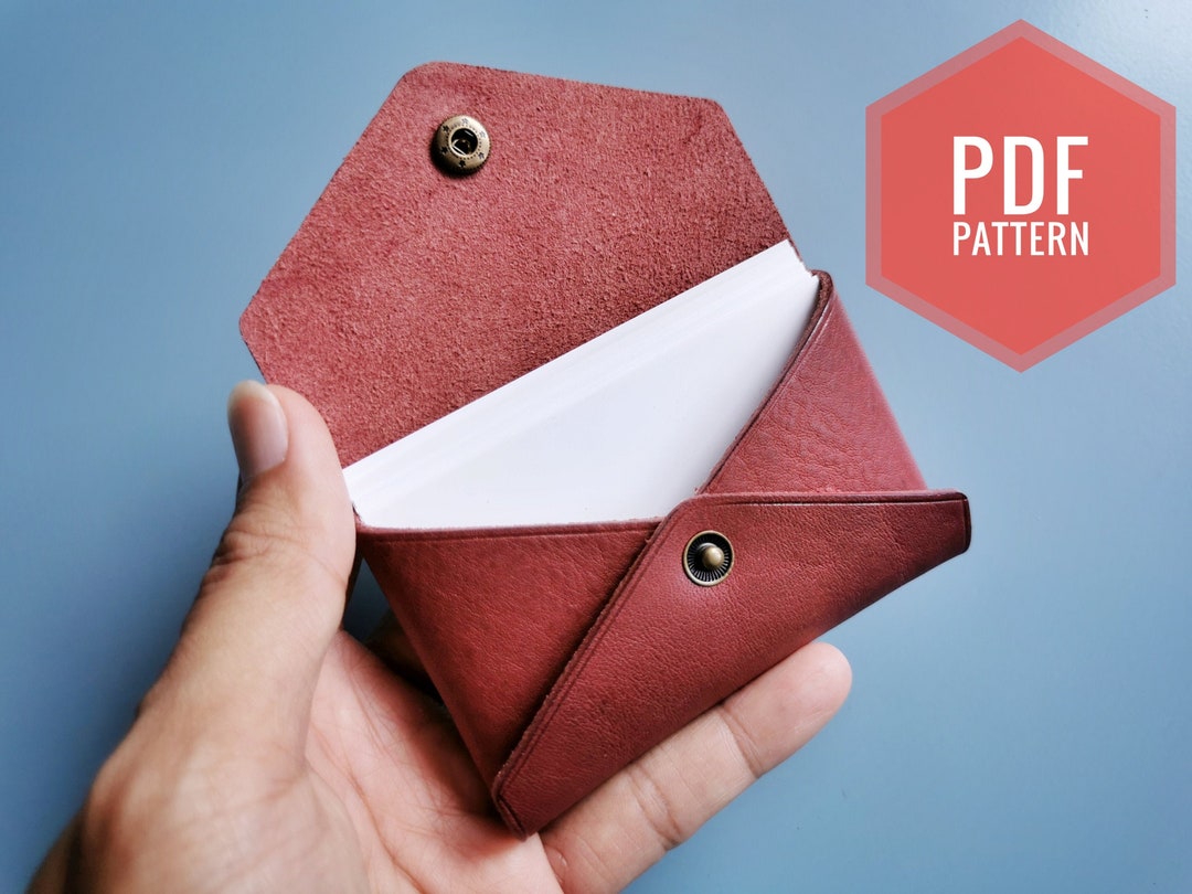 Leather Card Pouch Sewing Pattern – A4 PDF (digital Download) - Etsy