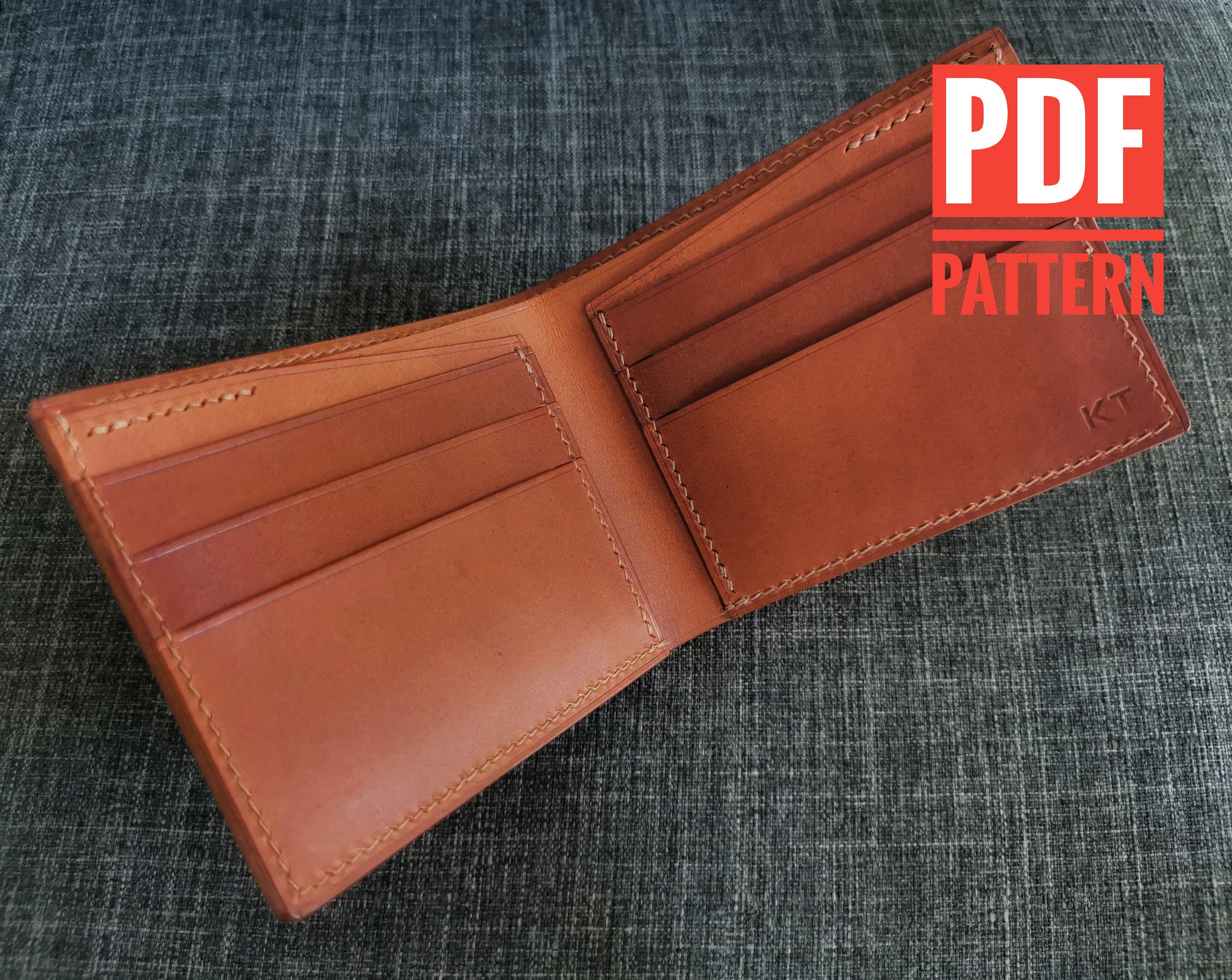 PDF A4 Pattern Short Bifold Wallet Men Template PDF Pattern | Etsy