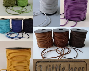Flat Real Suede Leather Cord Lace Thong Jewellery Making String Craft 1M YJ