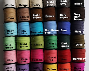 3mm Flat Faux Suede Leather Cord – Soft Vegan Lace String for Jewellery Making, Beading, Bracelets, Necklaces, DIY Crafts & Chokers