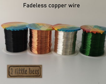 Copper Wire Plated Fadeless Christmas decoration 0.4mm Silver Gold Black Green Craft Jewellery Making Beading