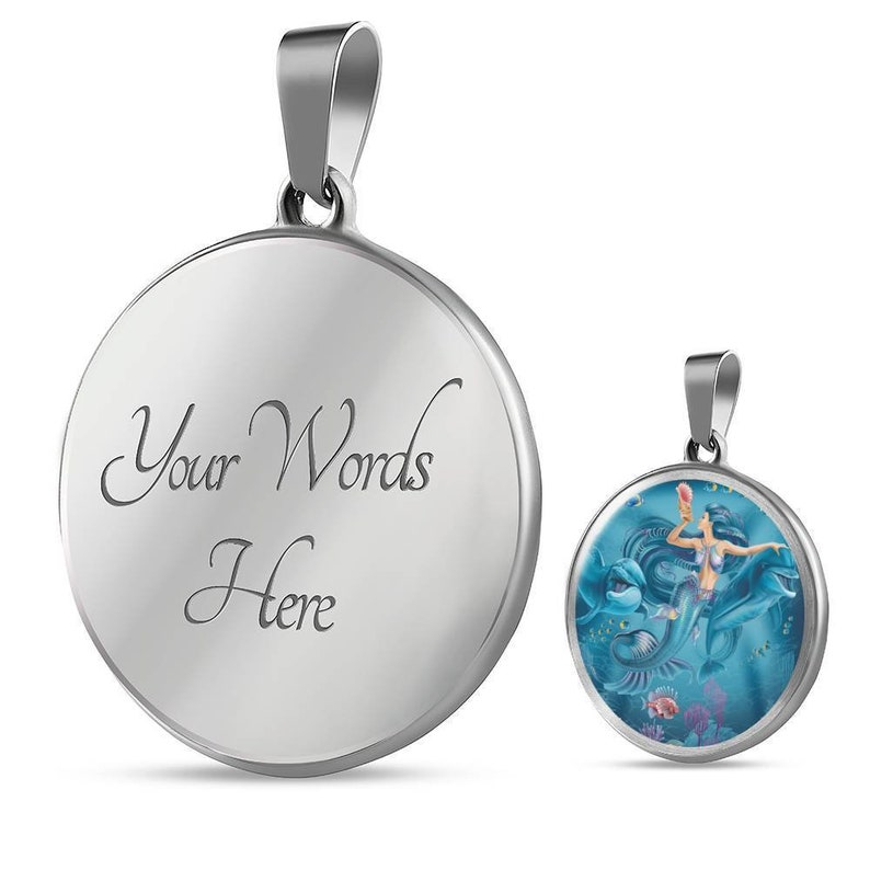 Mermaid and Dolphins Charm Jewelry