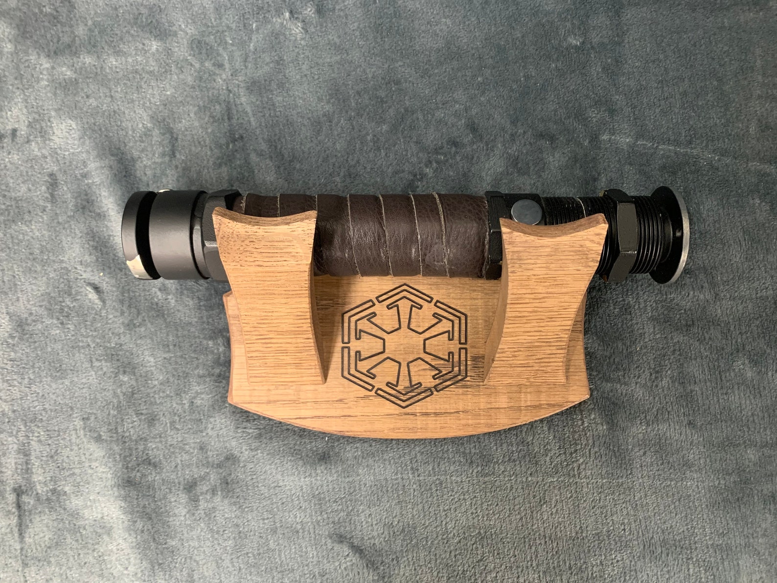 Lightsaber Oak Wooden Wall Mounted Display Stand Please read Etsy