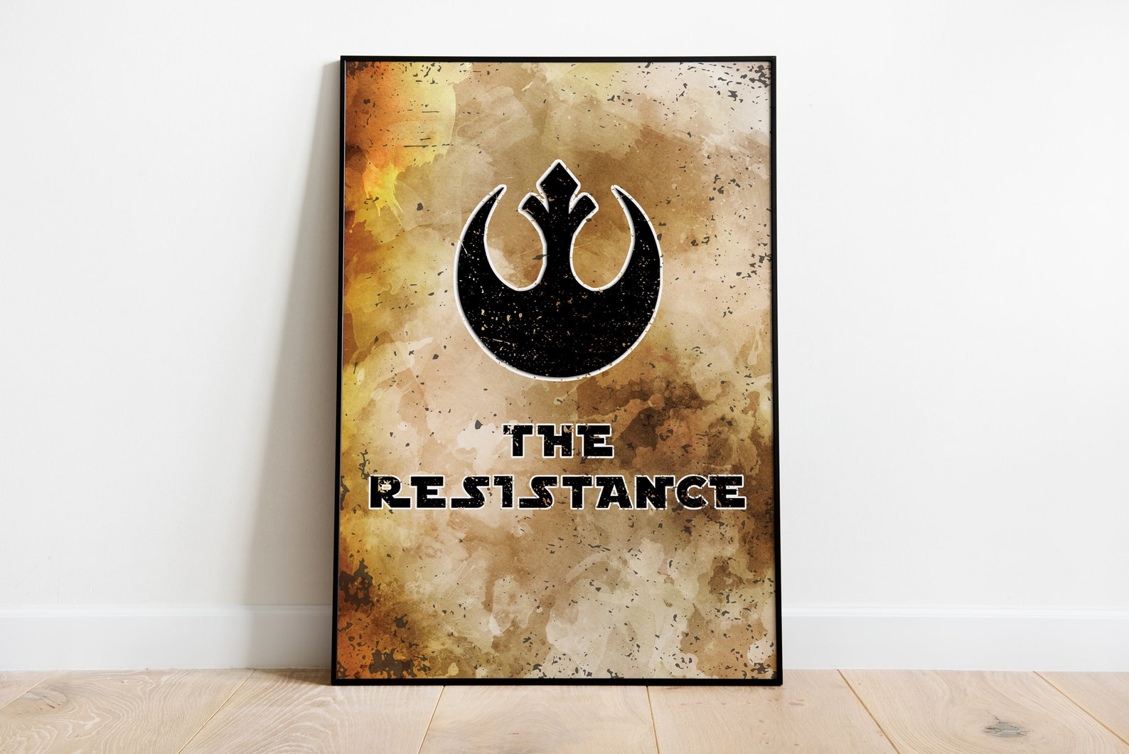 Resistance Emblem Star Wars Portrait Print Rebels Wall Decor Etsy