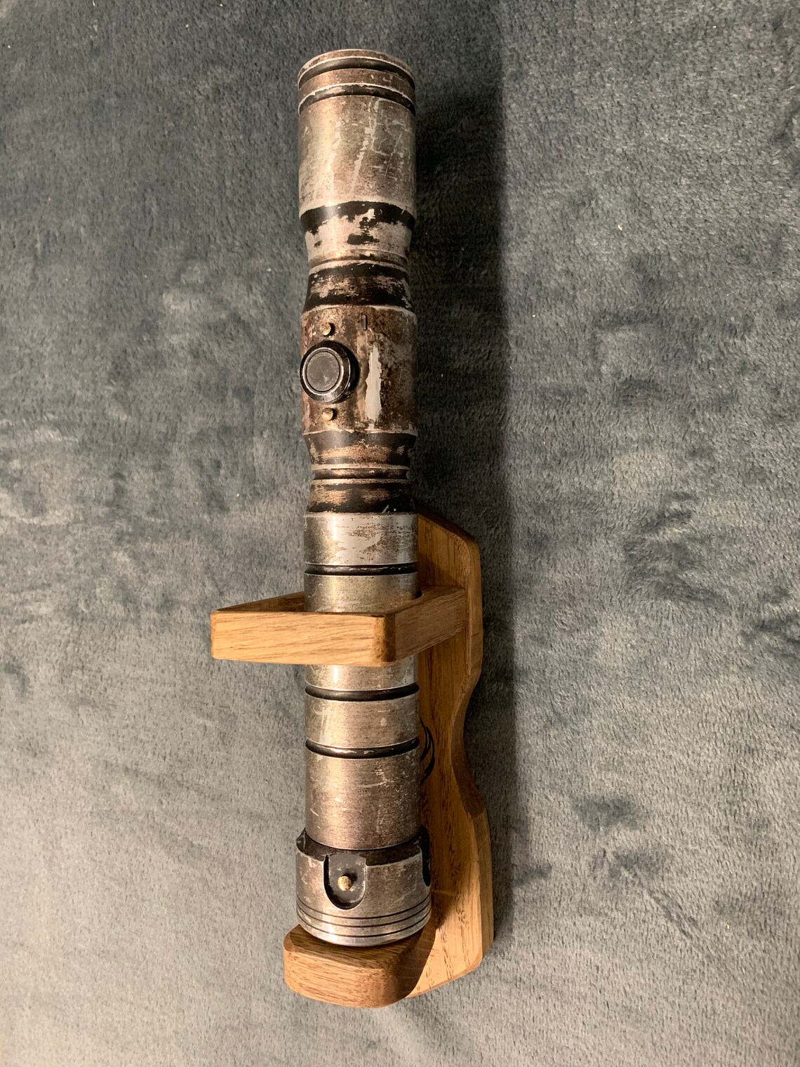 Lightsaber Hilt Display Stand Wall Mount Wood Oak Etsy