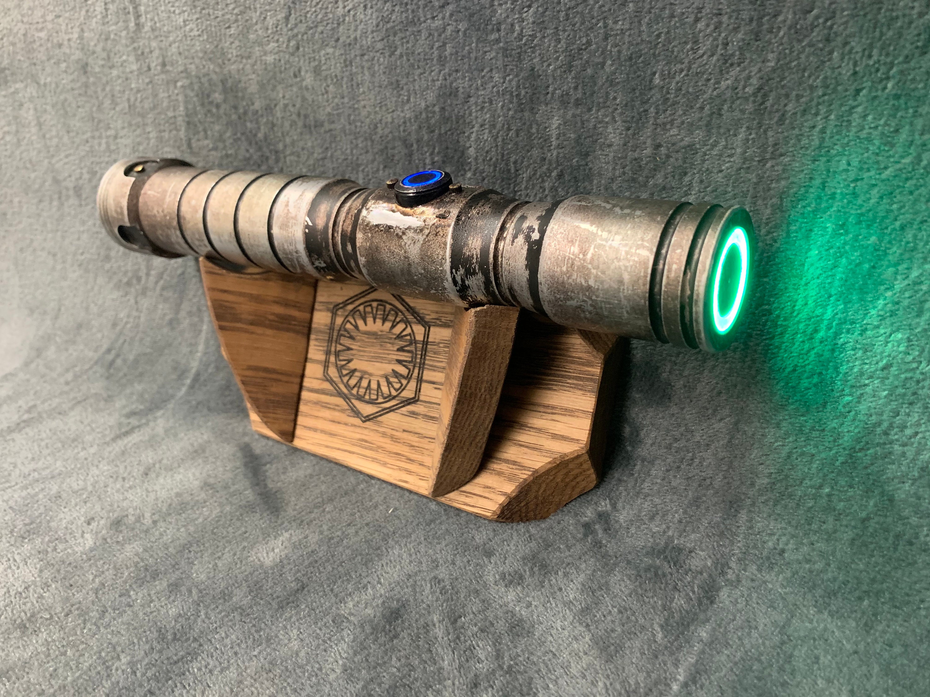 Lightsaber Hilt Display Stand Wall Mount Wood Oak Etsy