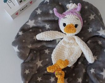 Snuggle Lovey Ruffled duckling - Crochet pattern