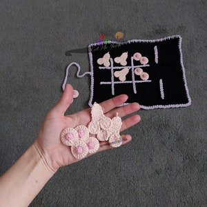 Adult Tic-Tac-Toe game - Crochet pattern