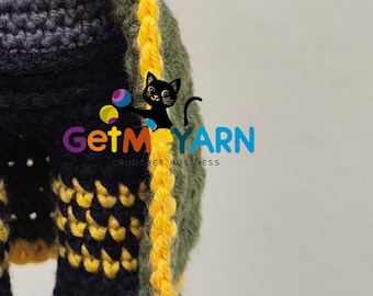 Goth doll keychain and plushie - Crochet pattern