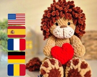 Milo and Mila, the Lions Crochet Pattern – Amigurumi Lion & Lioness Pattern – Plush Toy Tutorial – Valentine’s Day Crochet Gift