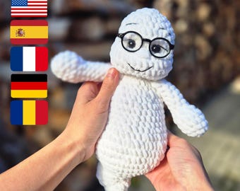 Spooky Boo – Crochet Ghost Pattern | Halloween Amigurumi Plushie | Beginner Friendly PDF Crochet Pattern