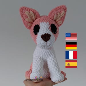 Sitting puppy --- Medium version --- CROCHET PATTERN