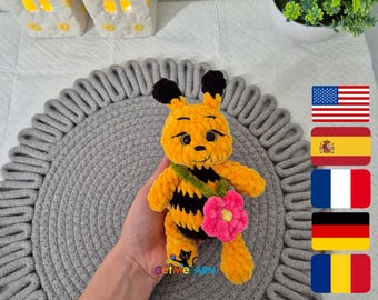 Bella, the little Bee – Quick and Easy Crochet Pattern – Low Sew Amigurumi PDF