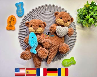 Onyx the Otter Crochet Pattern | Plush Amigurumi Otter Toy | Cute Sea Animal Stuffed Toy Pattern | Beginner Friendly