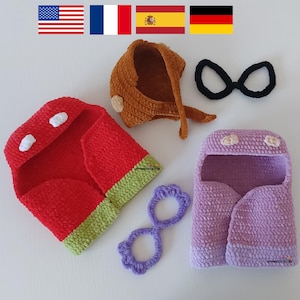 Granny clothes for heeler puppies --- Fits medium version puppies --- CROCHET PATTERN