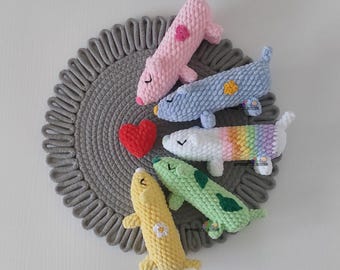 5in1 BABY Long dog_Crochet pattern