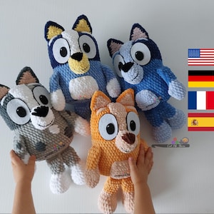 BUNDLE &gt;&gt;&gt; Heeler puppies set 1 + 2 --- Medium version --- CROCHET PATTERN