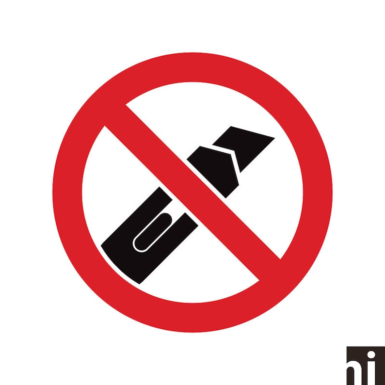 Do Not Open With Knife, Do Not Open With Knife Sign, Do Not Open With
