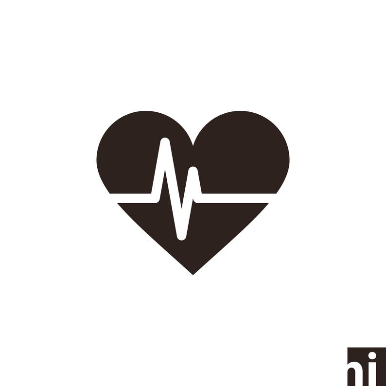 Download Heartbeat Heart Heartbeat svg Heart svg Heartbeat | Etsy