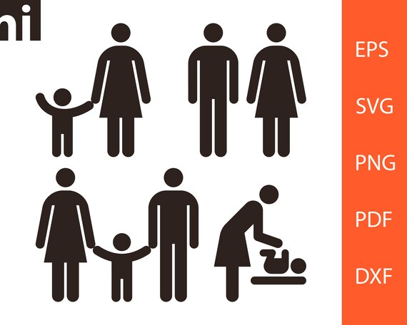 Family Man Woman Family Svg Family Vector People - Etsy