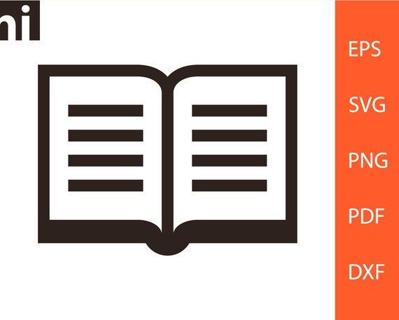 Download Book Svg Book Vector Book Clipart Library Clipart Etsy