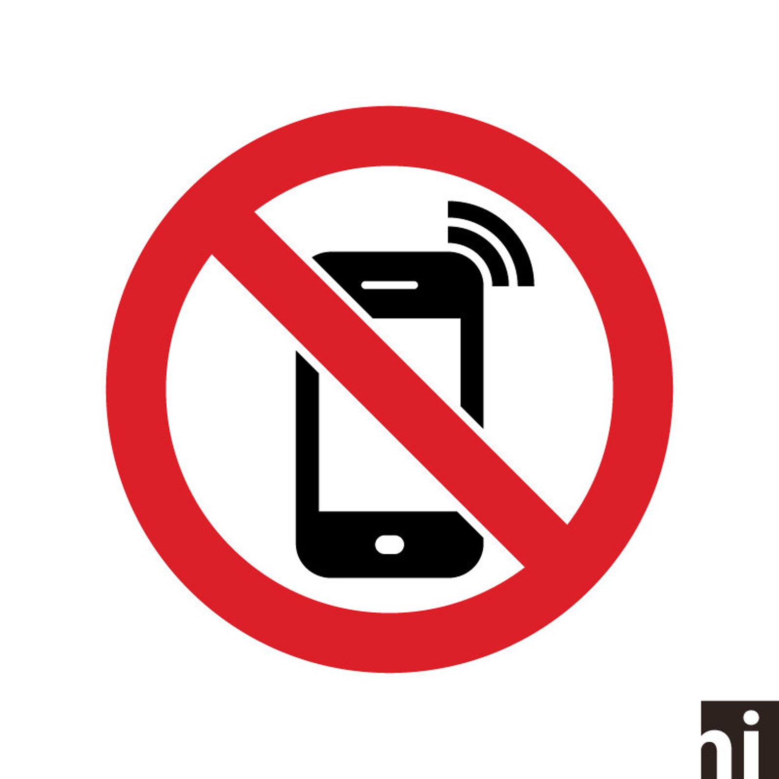 No Cell Phone Sign No Phones Sign No Mobile Phones Symbol Etsy