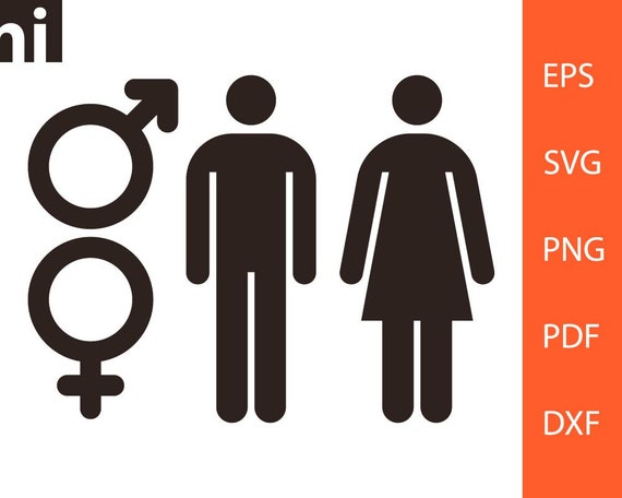 Download Gender Symbol Svg Man Svg Woman Svg Male Symbol Female Etsy