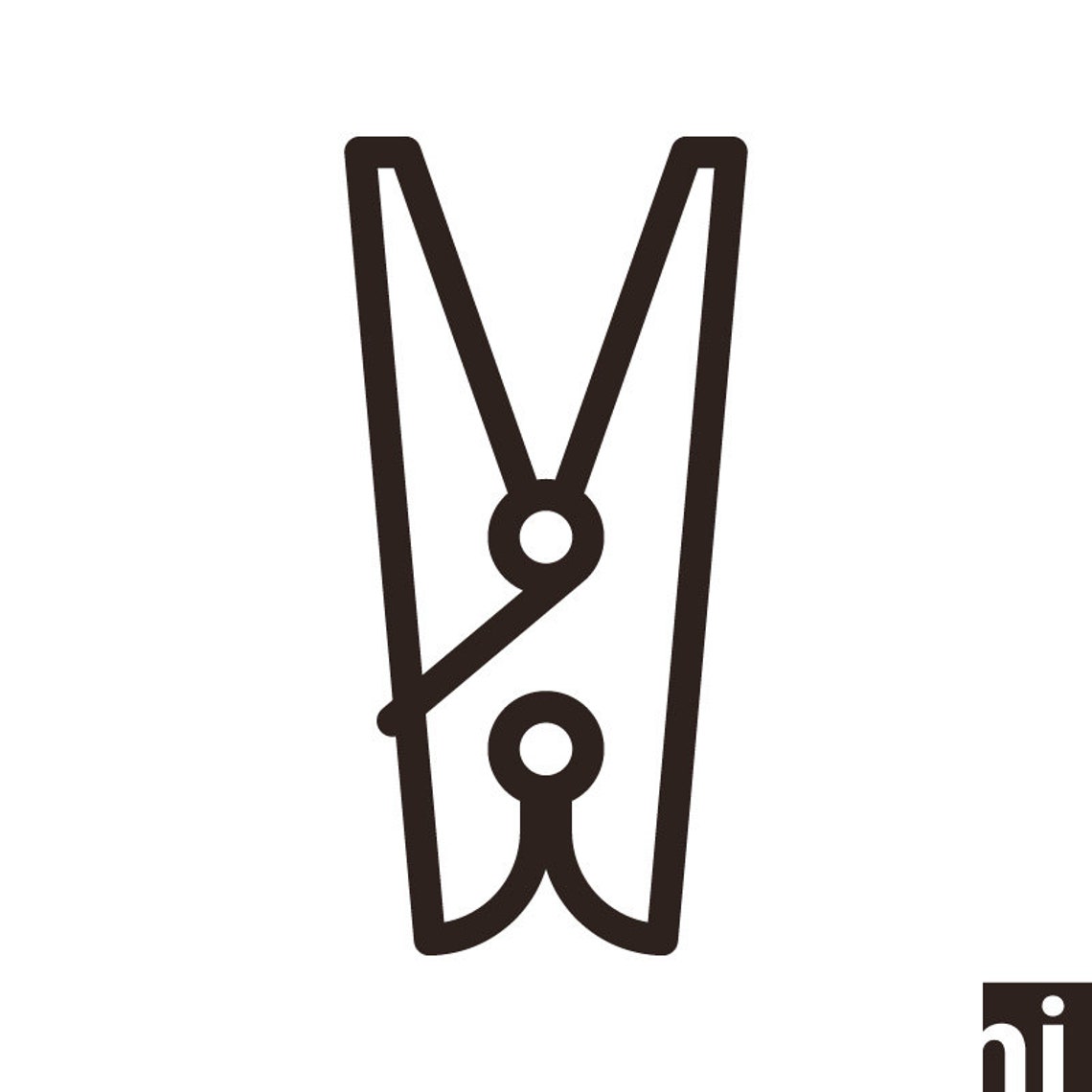 Clothes Peg Svg Clothes Peg Vector Clothes Peg Clipart Etsy