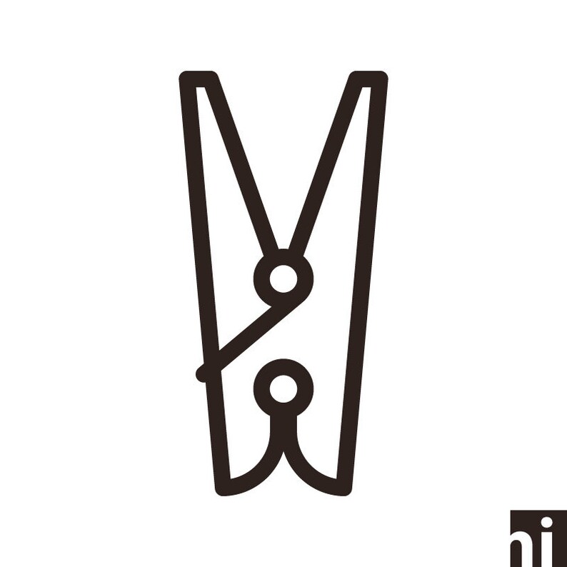 Clothes Peg Svg Clothes Peg Vector Clothes Peg Clipart Etsy