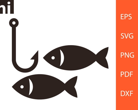 Download Fish Silhouette Hook Vector Fishing Vector Svg Png