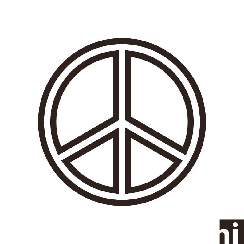PeaceZeichen Friedenszeichen Svg PeaceZeichenVektor Etsy.de