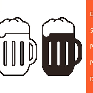 Beer svg | Beer Mug svg | Beer Clipart | Beer Mug Clipart | Beer Mug Line | SVG | PNG | DXF | Clipart | Vector | Silhouette | Sign | eps