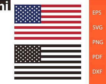 American Flag SVG, USA, American Flag, 4th of july, American Flag Vector, American Flag Silhouette, Clipart, Vector, Silhouette, Cut file
