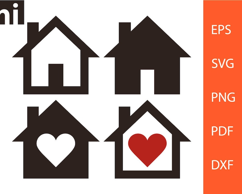 Huis svg Home svg huis Vector Home Vector huis silhouet | Etsy