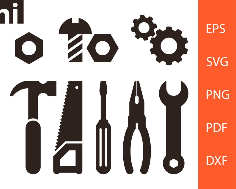 Tool Svg Hammer Svg Screwdriver Svg Pliers Svg Saw Svg Etsy