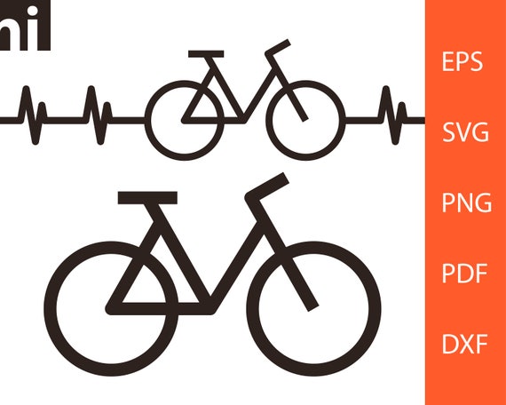 Bike Bicycle Bike Heartbeat Bike Svg Bike Heartbeat Etsy