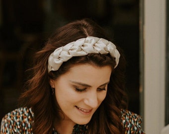 Golden braided headband