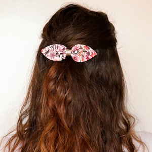 Bow bar terracotta flower pink, orange, purple and burgundy