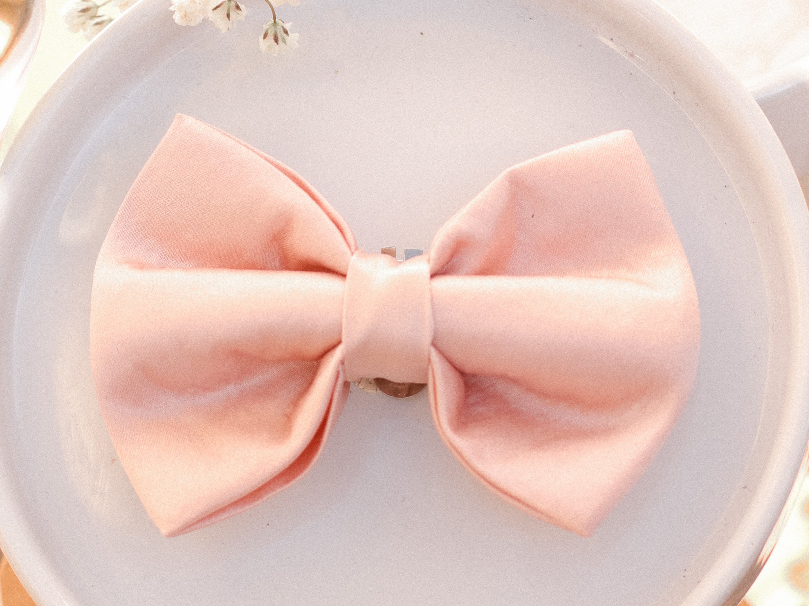 Pink Silk Clip Knot - Etsy display picture 1