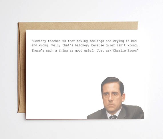 The Office Micheal Scott Funny Quote Postcard Downloadable Etsy