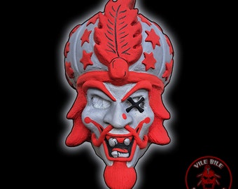 Great Milenko Mask Red ICP | Wearable Latex Insane Clown Posse Juggalo Display Prop Bust Joker Twiztid Halloween Myers Voorhees Krueger