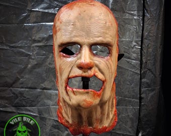 Latex Skinned Face Flesh Mask Leatherface Gore Horror Haunt Cosplay