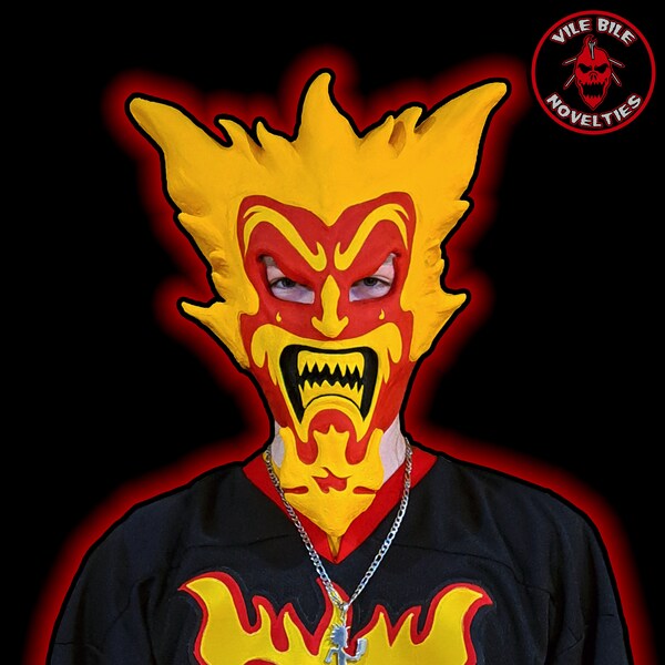 ICP Jake Jeckel Mask Latex | Fullhead Wearable Display Insane Clown Posse Amazing Jeckel Brothers Jack Carnevil Jester Wicked Hatchetman