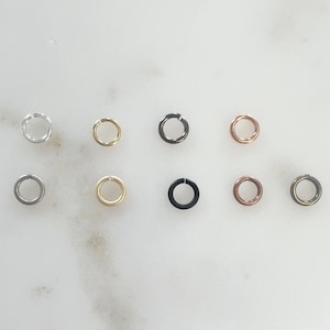 144 Pieces 6mm 18 gauge Base Metal Open Jump Rings Charm Links Jewelry Making Supplies Metal Findings