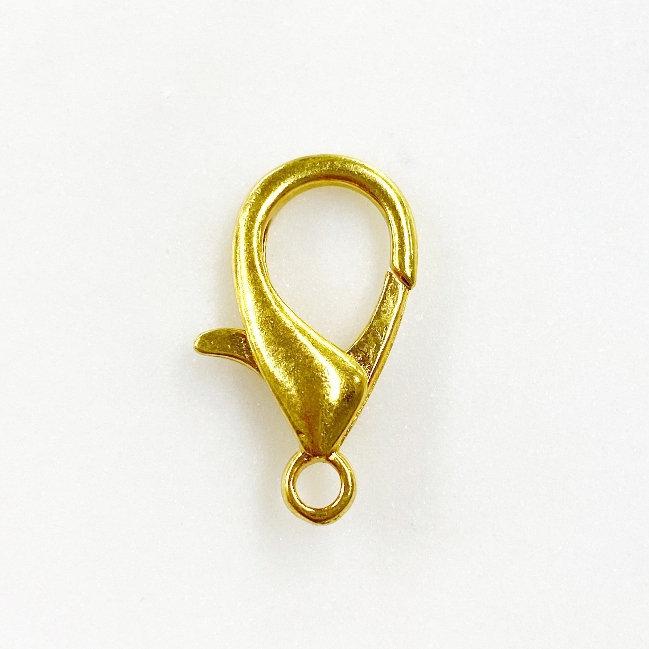 150 Pcs Bulk 14K Gold Plated Lobster Claw Clasps and Jump Rings Set for Jewelry Making 10mm