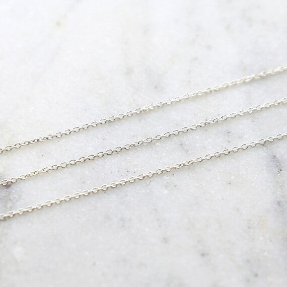 Sterling Silver Small Thick Dainty Chain / Sold by the Foot / Bulk Unfinished Chain