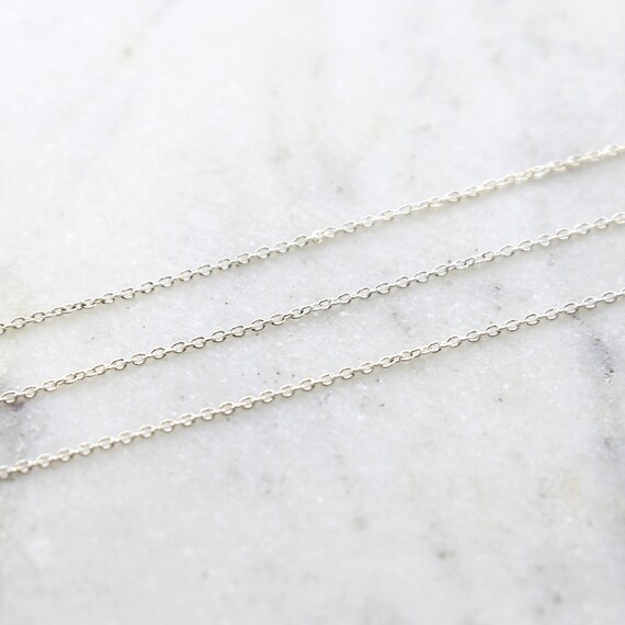 Sterling Silver 3.5mm Rolo Chain. Bulk unfinished sold by the foot.