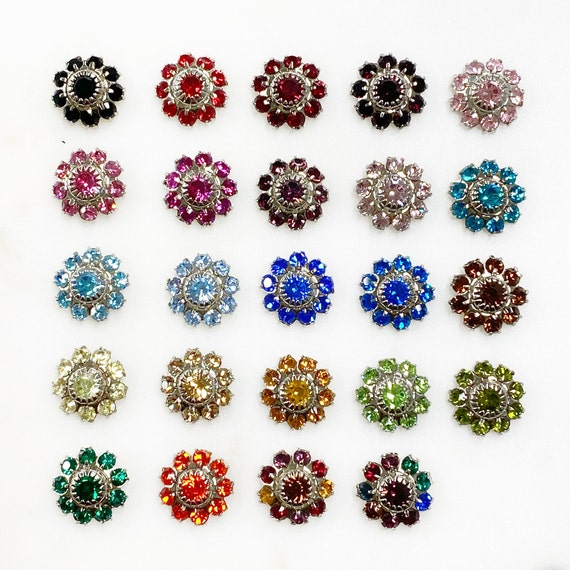 10 Piece  Austrian Crystal Flower 12mm Rhinestone Glue On Component Authentic Austrian Crystal