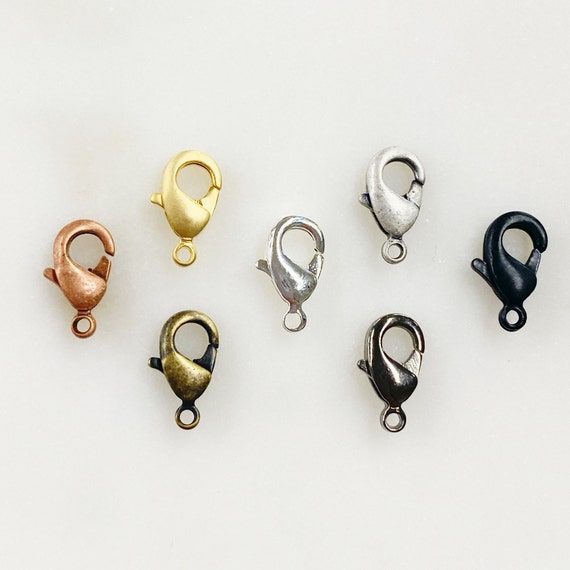 10 Piece 9mm Rounded Lobster Clasp Choose Your Style Clasp Jewelry Making Supplies Clasp Findings